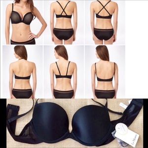 Le Mystere Infinite convertible bra Black 32B